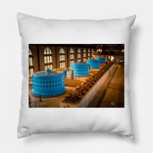 Historic Niagara Power Plant Generators Pillow