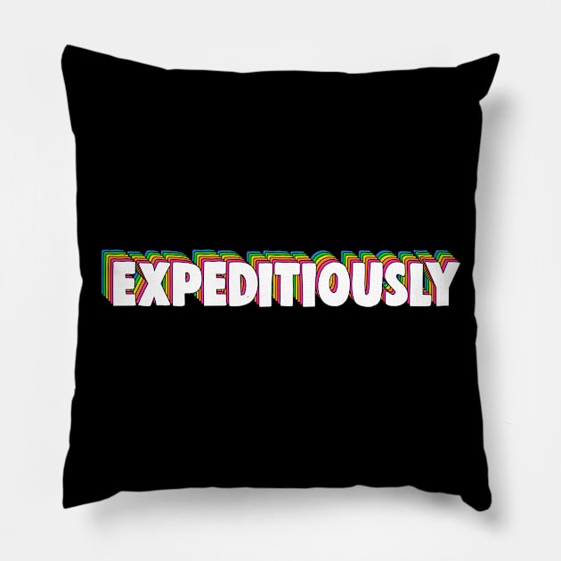 Expeditiously Pillow by BrandyRay