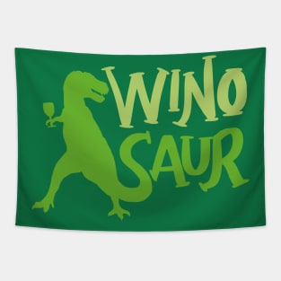 WinoSaur - Funny Wine lover shirts and gifts - T-Rex Tapestry