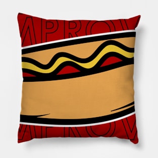 Hotdog Logo's Pillow