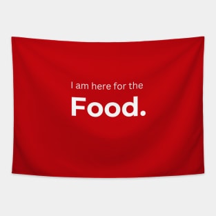 I am here for the Food. (red) Tapestry