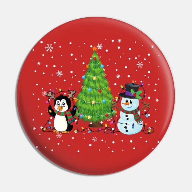 SNOWMAN AND PENGUIN DECORATING THE CHRISTMAS TREE Pin by KutieKoot T's