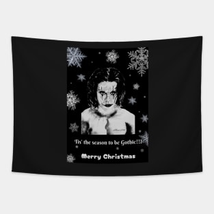 A gothic merry Christmas Tapestry