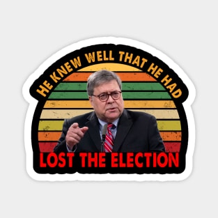 Attorney General Bill Barr He knew well that he had lost the election Trump Magnet