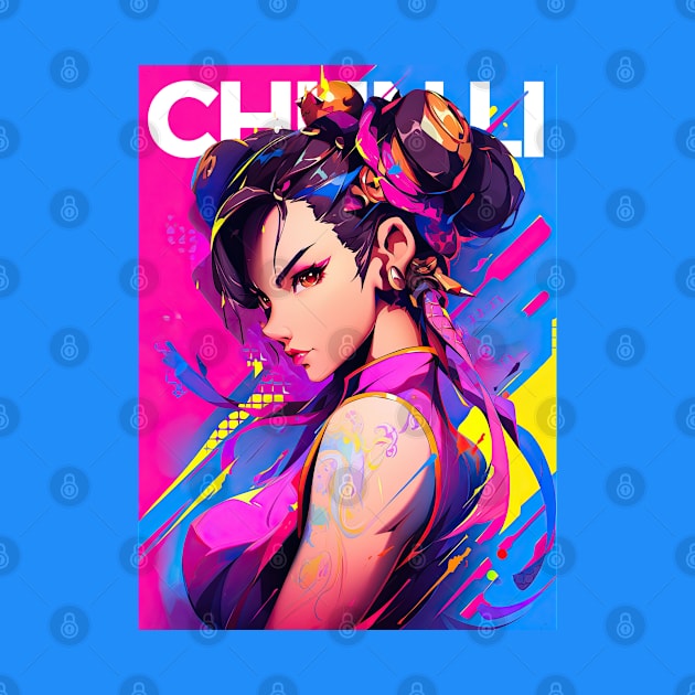 NEO NIGHT - CHUN LI | Street Fighter Gaming Anime Manga Pop Art Culture Artwork | PROUD OTAKU by PROUD OTAKU