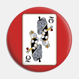 Queen of hearts Pin