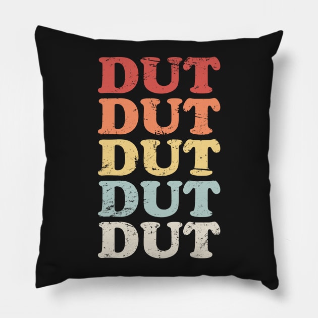 "DUT" Vintage Marching Band Pillow by MeatMan