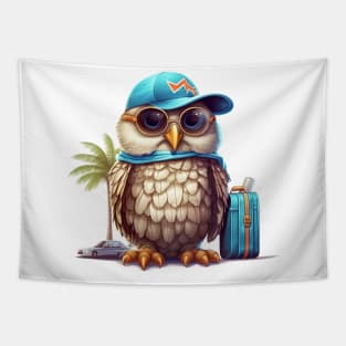 Owl on Vacation #1 Tapestry