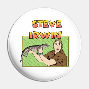 Steve Irwin Montage Pin