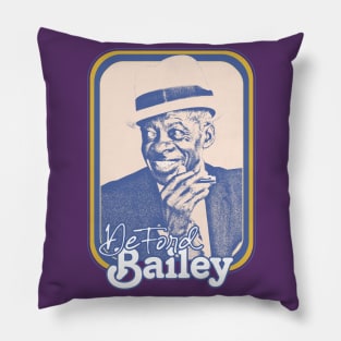 DeFord Bailey // Retro Style Country Artist Fan Design Pillow