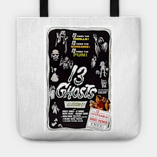 Vintage Horror Move Poster - 13 Ghosts Tote