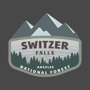 Switzer Falls Angeles National Forest Logo T-Shirt