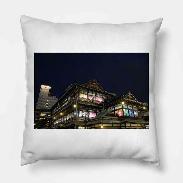 Dogo Onsen Honkan Pillow by Offiinhoki