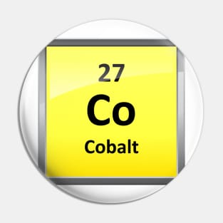 Cobalt Element Symbol - Periodic Table Pin