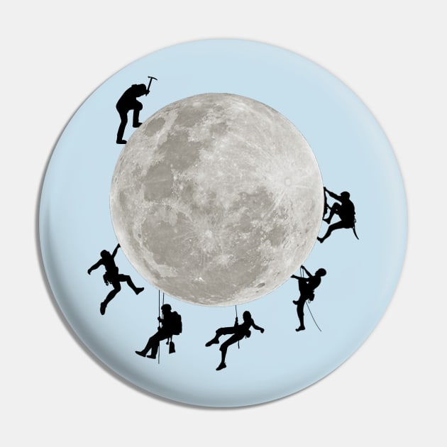 Climbing on the moon Pin by AsKartongs