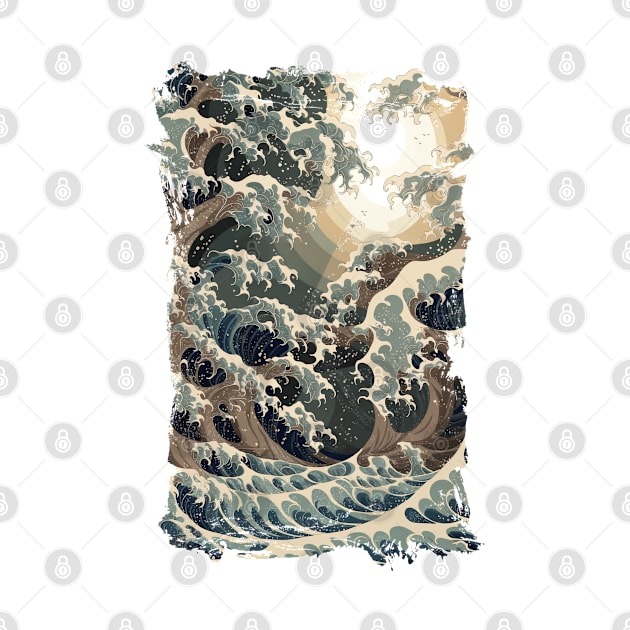 Great Wave Off Kanagawa by Kayano