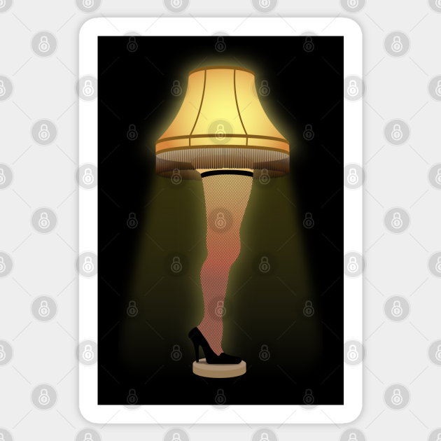 A Christmas Story Leg Lamp Leg Lamp Sticker Teepublic