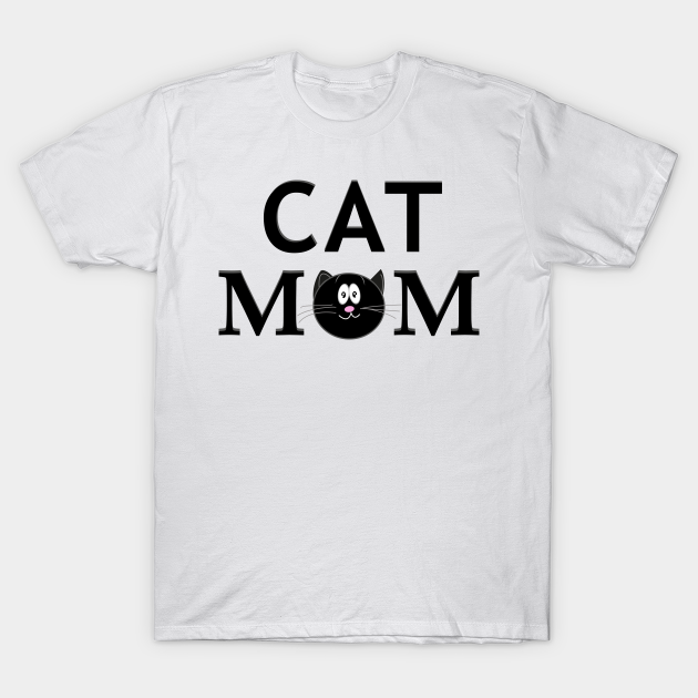 Discover Cat mom text - Cat Mom Gifts - T-Shirt