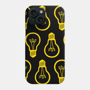 Lightbulb Yellow Pattern Phone Case