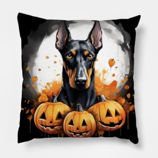 Halloween Doberman Pillow