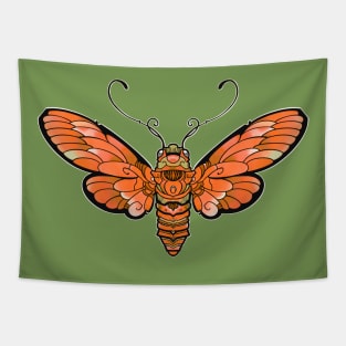 orange butterfly moth Tapestry