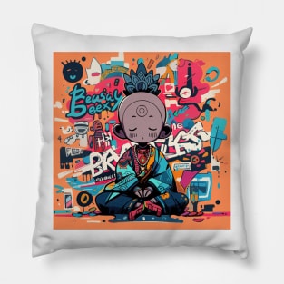 Mystical Doodle Meditator Pillow