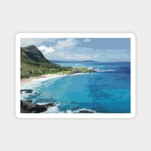 View from Makapuʻu Point Lookout Magnet