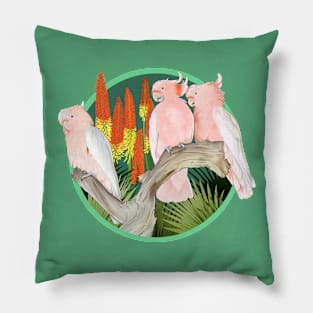 Major Mitchell's Cockatoos Pillow