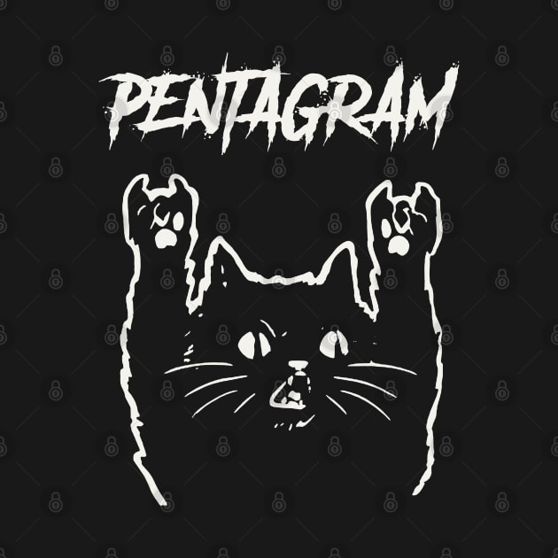 pentagram and the cat by bubur ayam