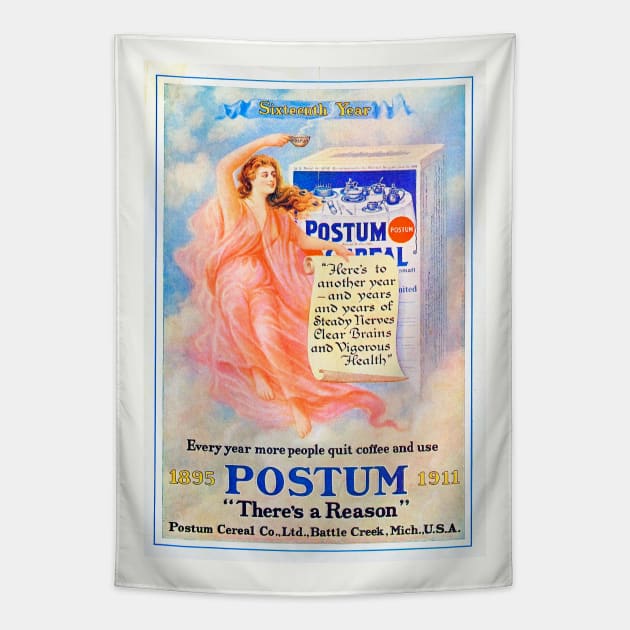 Postum Cereal Ad, 1911 Tapestry by WAITE-SMITH VINTAGE ART