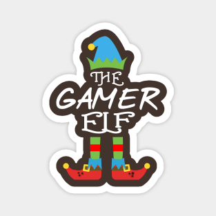 The Gamer Elf Matching Family Group Christmas Party SANTA Magnet