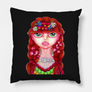 Girl Polish Dancer "Krakowianka" Pillow