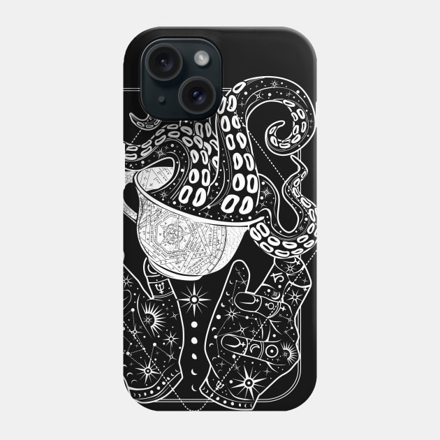 Tentacle Tea Time Phone Case by Von Kowen