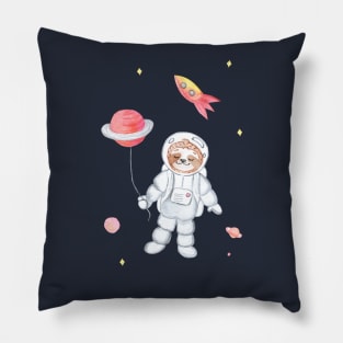 sloth in space Pillow