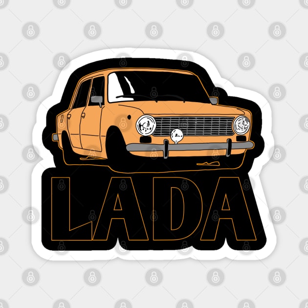 Lada Magnet by Ntdesignart