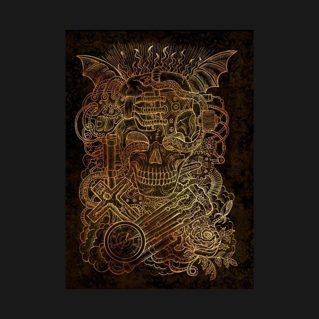 Steampunk Conjurer (version 3). Mystic and occult design. by Mystic Arts