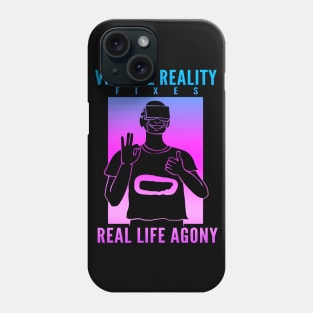 Virtual reality VR gamer developer Phone Case