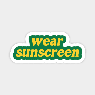 Wear Sunscreen Shirt | Dermatologist Gift | Sink care Junkie | Esthetician | Best Friend Gift Magnet