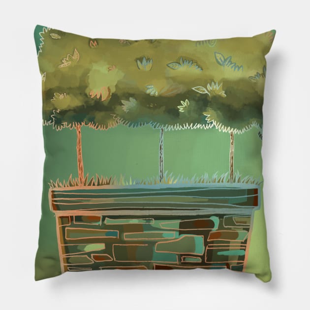 Tree of life — bonsai Pillow by yambuto