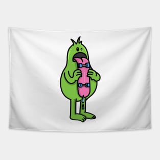 Skateboard Monster Big Tongue Skateboarding Gift Tapestry