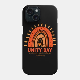 Unity Day Shirt Orange Kindness Takes Courage Unity Day Kids Shirt Phone Case