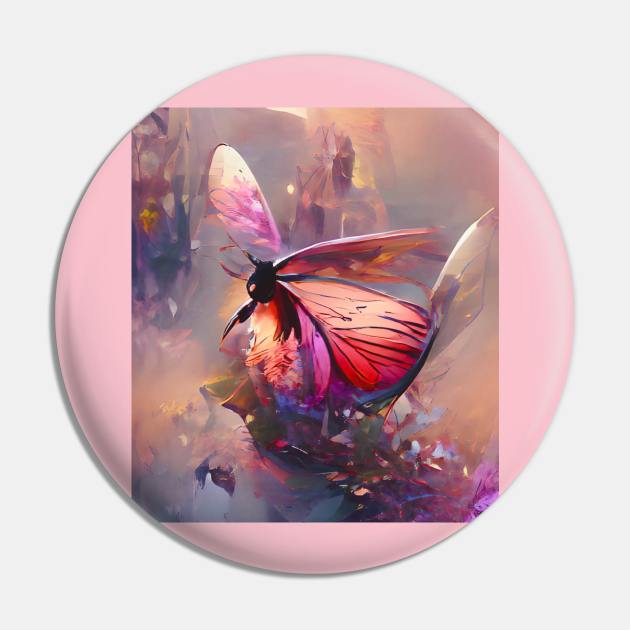 Flapping Butterfly Pin by Somnio