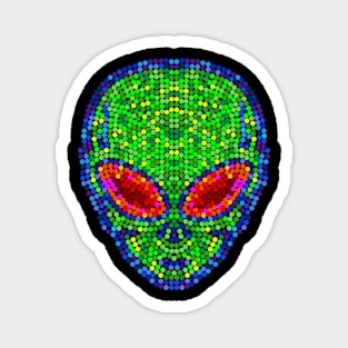 Sequins Alien Magnet