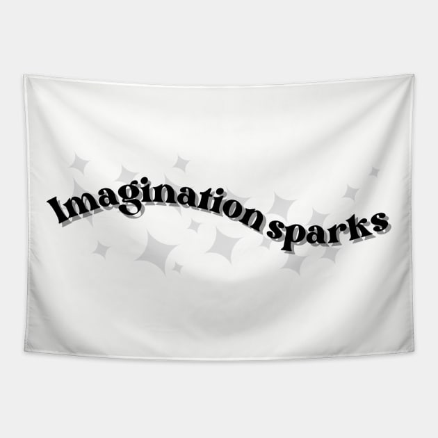 Imagination sparks booklover Tapestry by MarikaBor