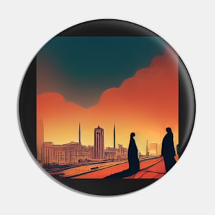 Tehran | Comics Style Pin