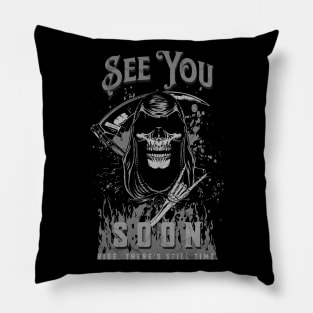 See You Soon Ride Inspirational Quote Phrase Text Pillow