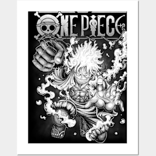 One Piece Gear 5 Luffy, an art print by Anime & Manga aesthetic