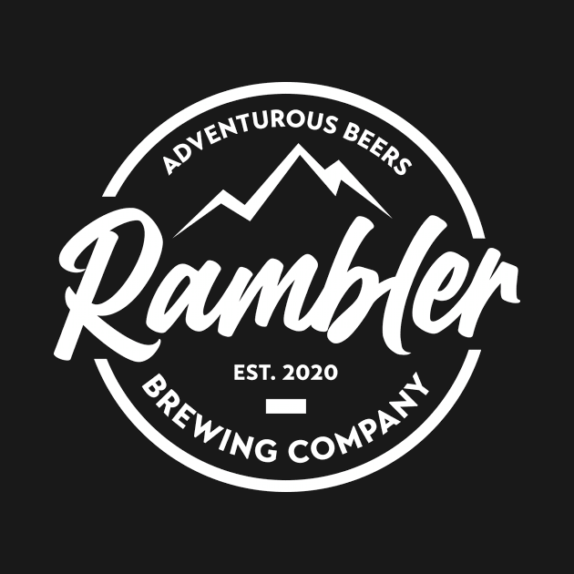 Rambler Brewing Company logo tee - dark by RamblerBrewingCompany