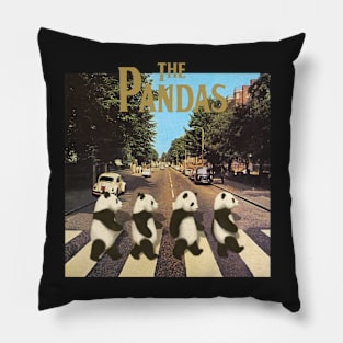 The Pandas "Abbey road" Pillow