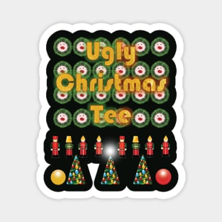 Ugly Christmas Tee Funny Magnet